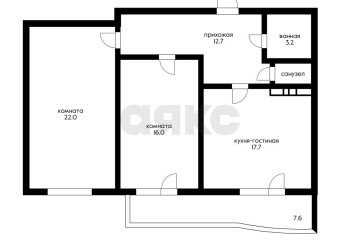 Фото №5: 2-комнатная квартира 75 м² - Краснодар, ж/м Пашковский, ул. Криничная, 128
