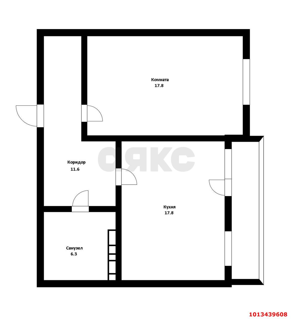 Фото №1: 1-комнатная квартира 56 м² - Краснодар, Пашковский, мкр. Карасунский внутригородской округ, ул. Криничная, 128