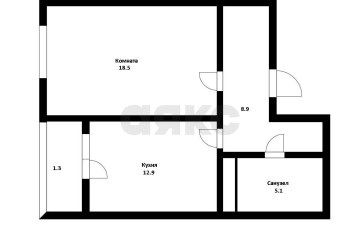 Фото №1: 1-комнатная квартира 46 м² - Краснодар, ж/м Пашковский, ул. Криничная, 128