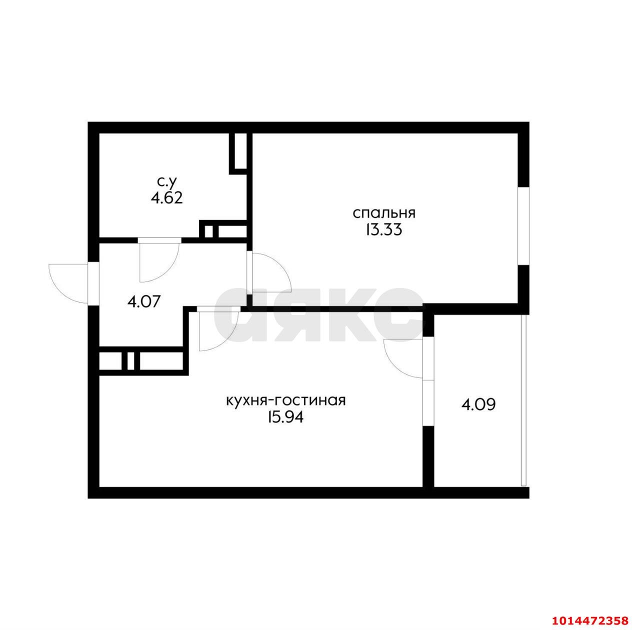 Фото №7: 1-комнатная квартира 39 м² - Краснодар, Прикубанский внутригородской округ, мкр. жилой комплекс Народные Кварталы, ул. Народная, 54лит3