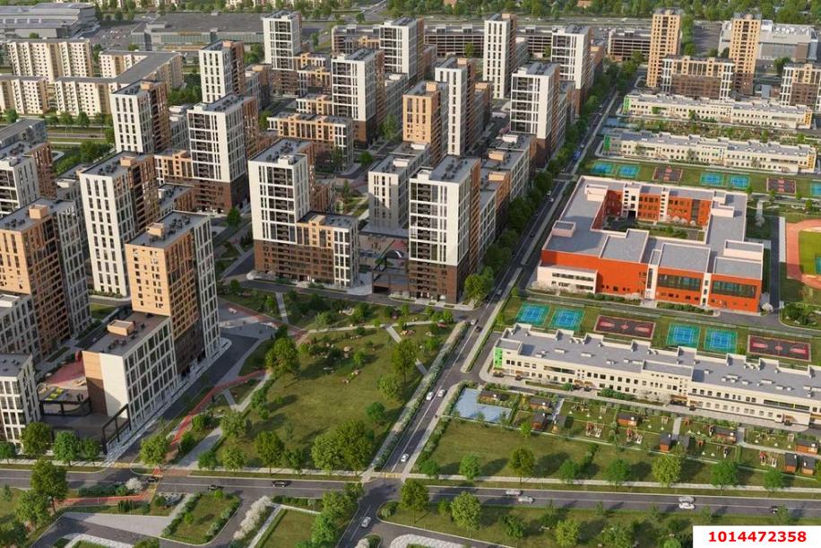 Фото №2: 1-комнатная квартира 39 м² - Краснодар, жилой комплекс Народные Кварталы, ул. Народная, 54лит3