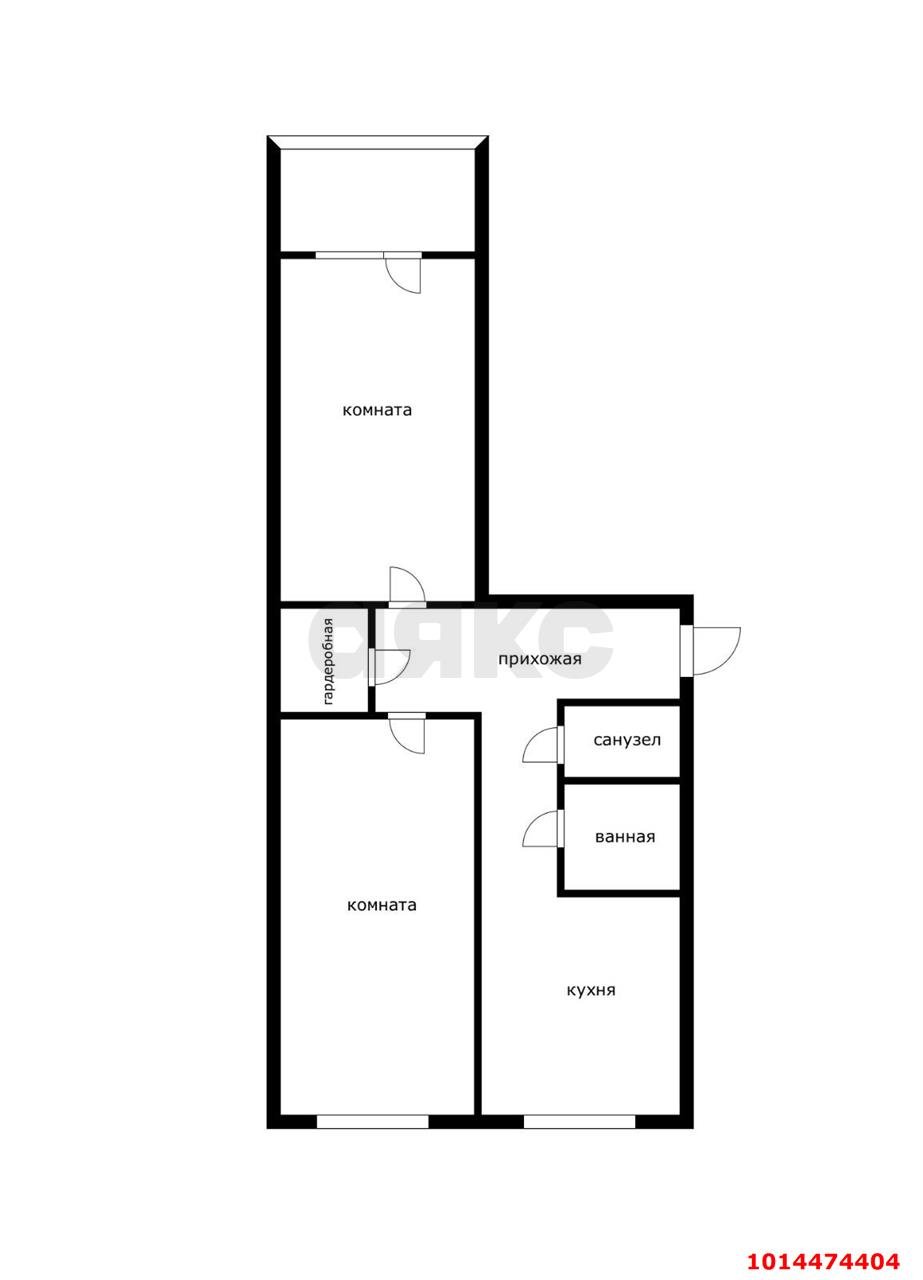 Фото №6: 2-комнатная квартира 47 м² - Краснодар, Западный внутригородской округ, ул. Харьковская