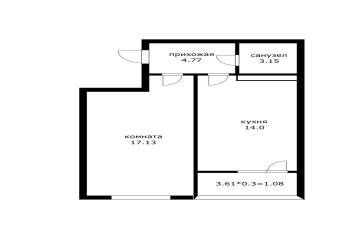 Фото №4: 1-комнатная квартира 39 м² - Краснодар, мкр. ЖК Цветы, ул. Круговая, 4Вк1