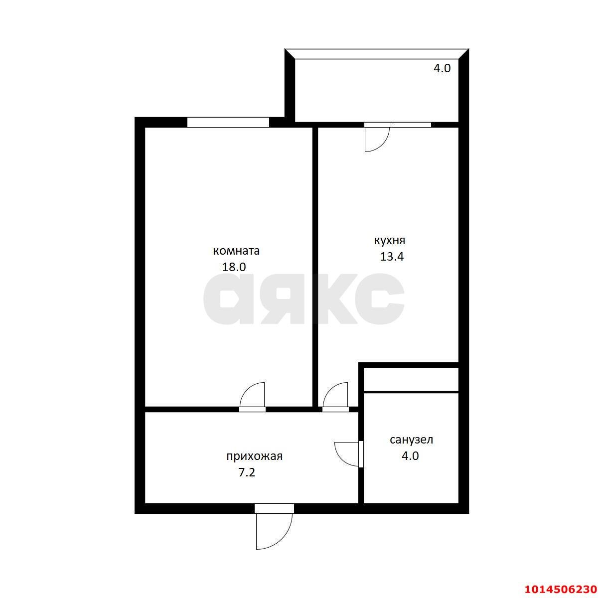Фото №15: 1-комнатная квартира 46 м² - Краснодар, Пашковский, ул. Леонида Лаврова, 8к3