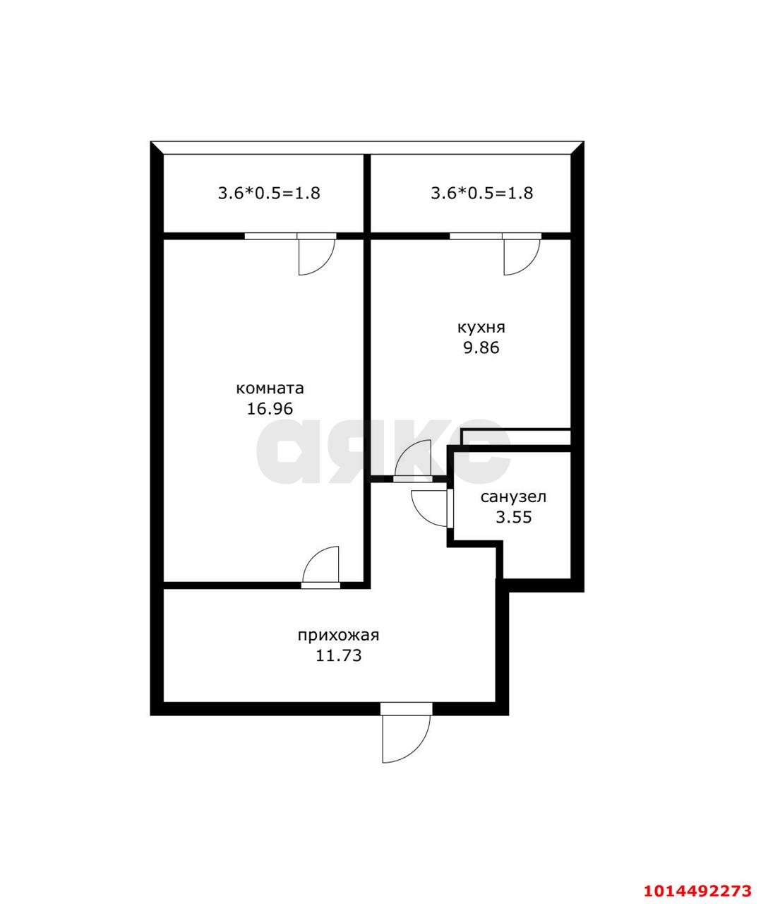 Фото №2: 1-комнатная квартира 46 м² - Краснодар, жилой комплекс Цветы, ул. Круговая, 4Вк3