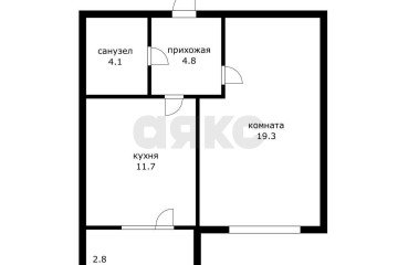 Фото №2: 1-комнатная квартира 40 м² - Тлюстенхабль, ул. Кубанская, 18