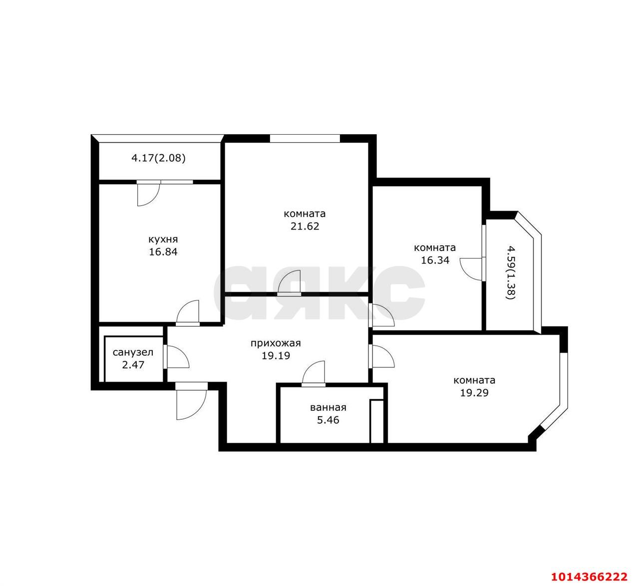 Фото №15: 3-комнатная квартира 104 м² - Краснодар, Фестивальный, ул. Дальняя, 4/2к3