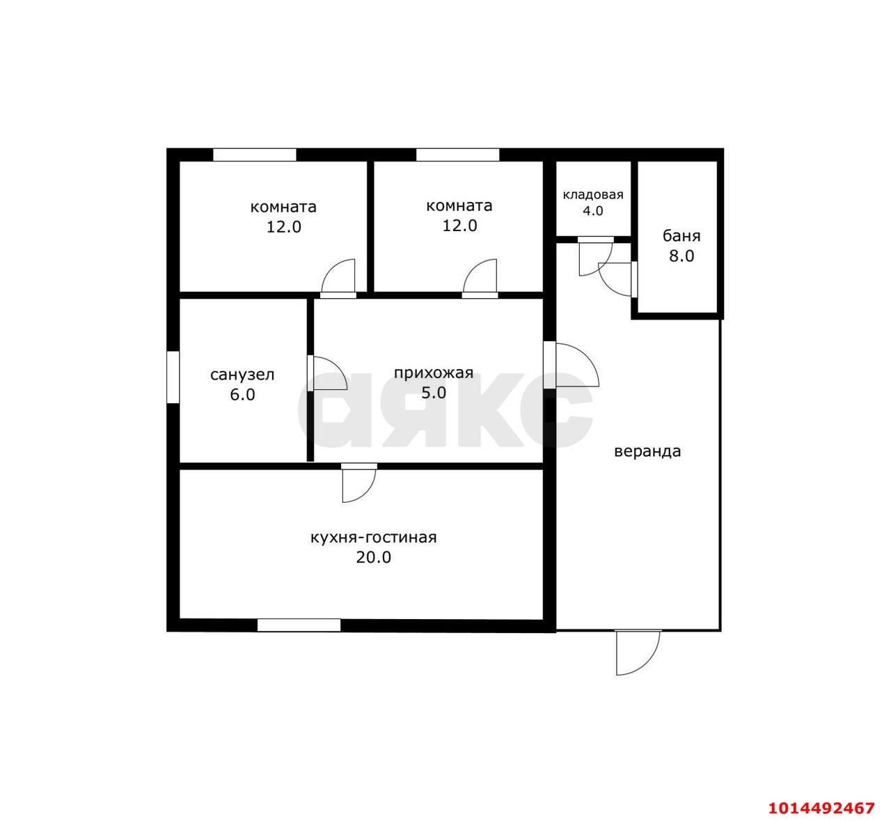 Фото №16: Дом 55 м² + 4 сот. - СНТ Строитель, мкр. Прикубанский внутригородской округ, ул. Розовая, 19