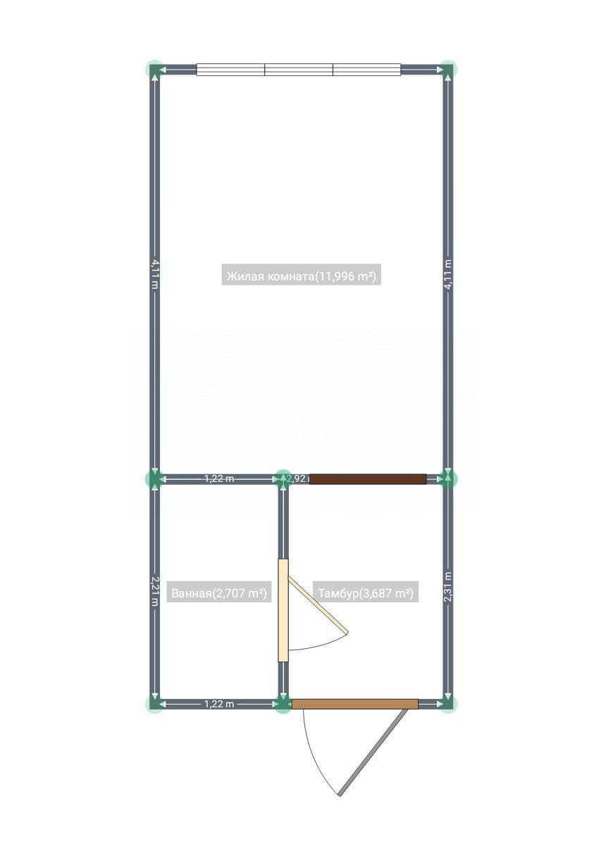 Фото №12: 1-комнатная квартира 18 м² - Майкоп, ул. Некрасова, 237