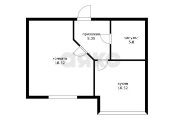 Фото №4: 1-комнатная квартира 40 м² - Краснодар, мкр. Табачная Фабрика, ул. Академика Пустовойта, 6