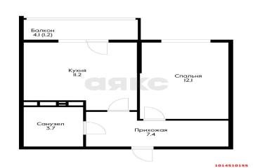 Фото №5: 1-комнатная квартира 38 м² - Краснодар, мкр. жилой комплекс Ракурс, ул. имени Героя Ростовского, 8к3