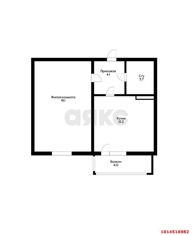 Фото №14: 1-комнатная квартира 40 м² - Краснодар, Карасунский внутригородской округ, жилой комплекс Восток, ж/м Пашковский, ул. Лавочкина, 39