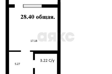 Фото №4: Студия 28 м² - Знаменский, мкр. Родные Просторы, ул. Природная, 10Бк24