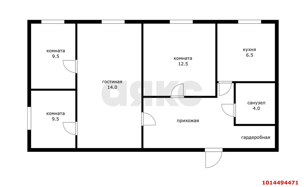 Фото №16: 3-комнатная квартира 66 м² - Краснодар, Черёмушки, ул. Селезнёва, 196