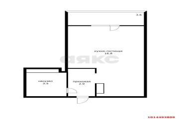 Фото №2: Студия 27 м² - Краснодар, мкр. Парк Победы, ул. Героя Пешкова, 14