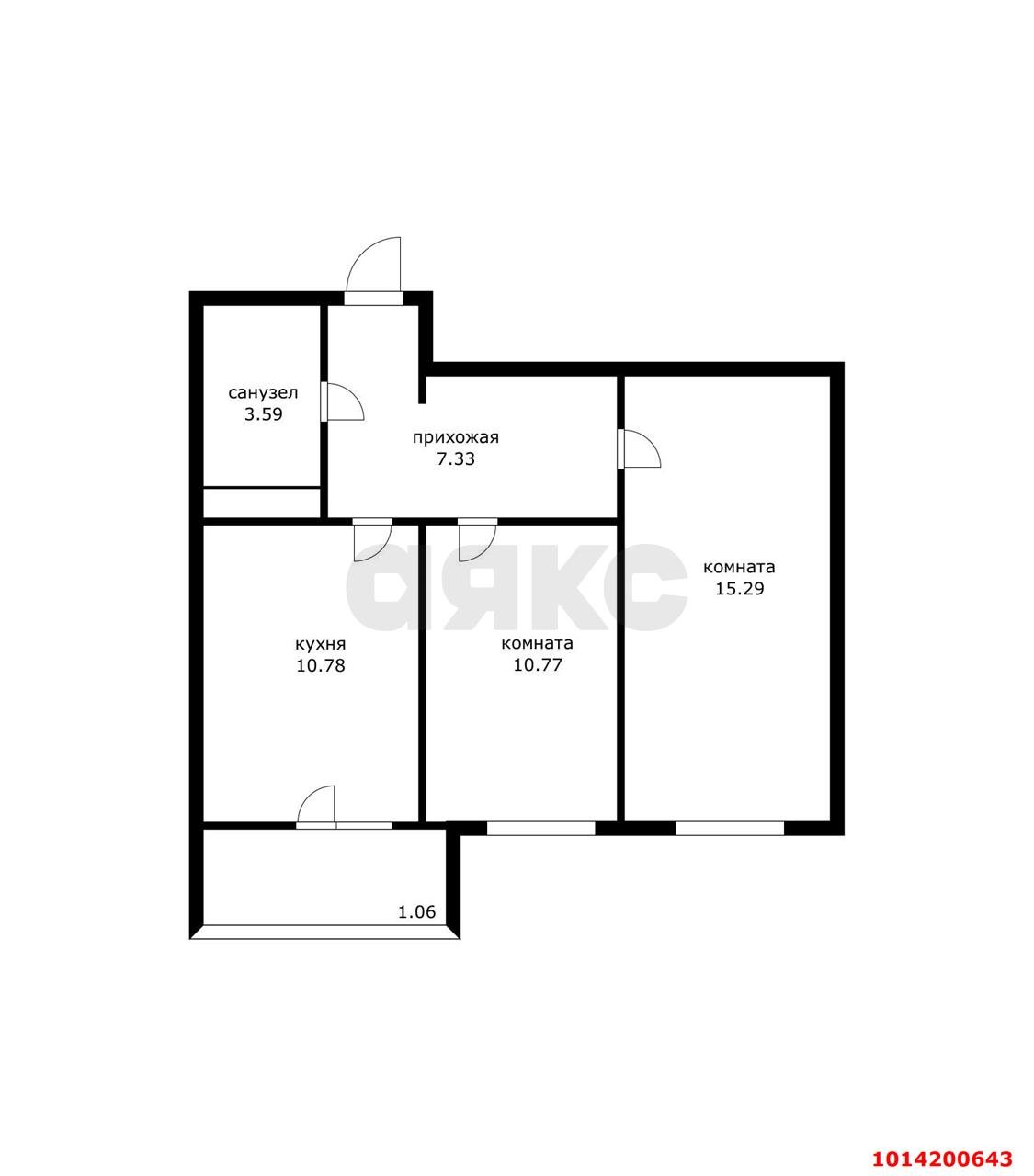 Фото №9: 2-комнатная квартира 55 м² - Краснодар, жилой комплекс Краски, ул. Краеведа Соловьёва, 6к5