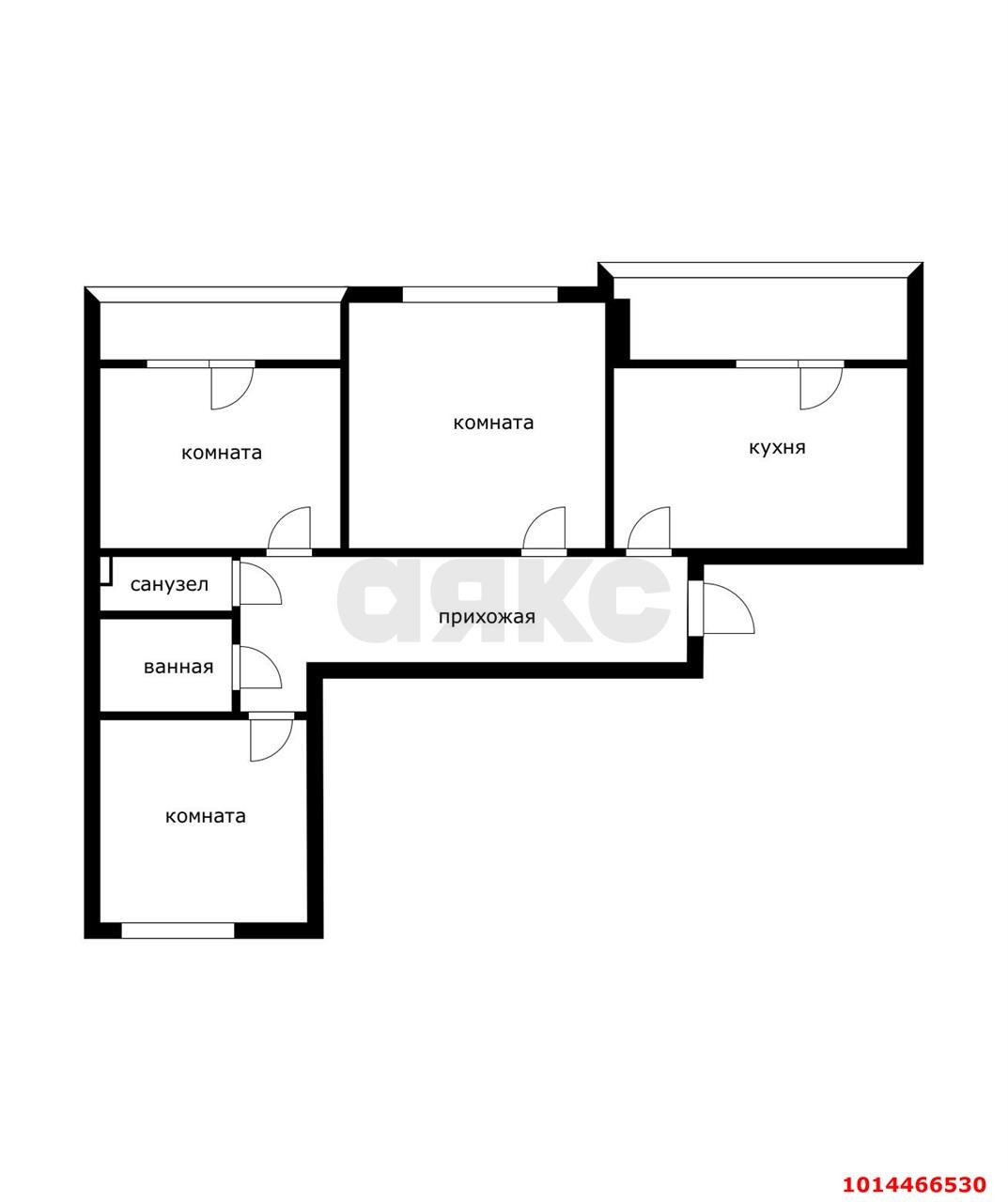 Фото №5: 3-комнатная квартира 80 м² - Краснодар, жилой комплекс Аксиома, 