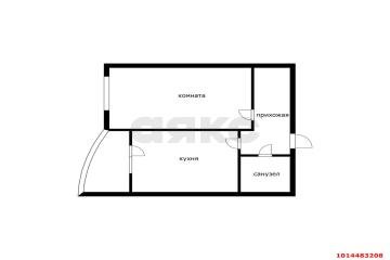Фото №4: 1-комнатная квартира 38 м² - Краснодар, мкр. Любимово, 10