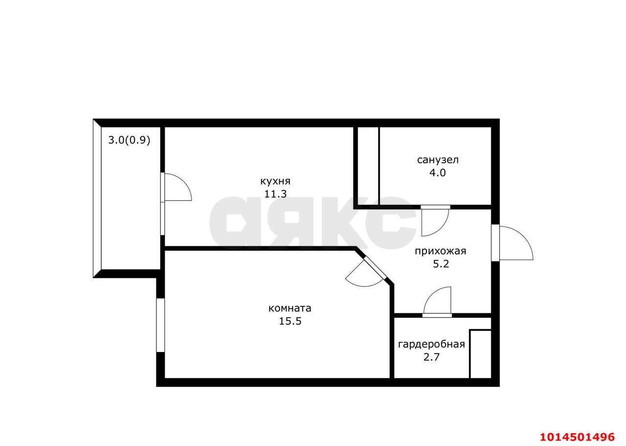 Фото №11: 1-комнатная квартира 40 м² - Краснодар, жилой комплекс Современник, ул. Гаражная, 107