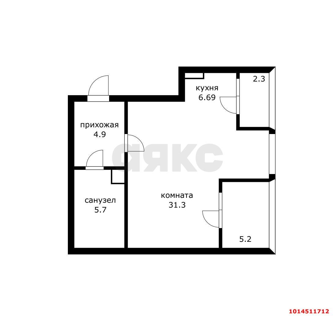 Фото №9: 2-комнатная квартира 52 м² - Краснодар, жилой комплекс Самолёт, ул. Западный Обход, 39/2к1