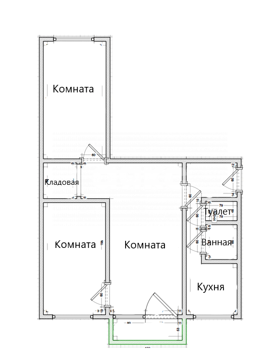 Фото №21: 3-комнатная квартира 57 м² - Темрюк, ул. Октябрьская, 181