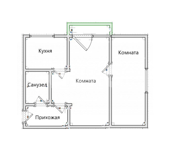 Фото №17: 2-комнатная квартира 41 м² - Темрюк, ул. Октябрьская, 179