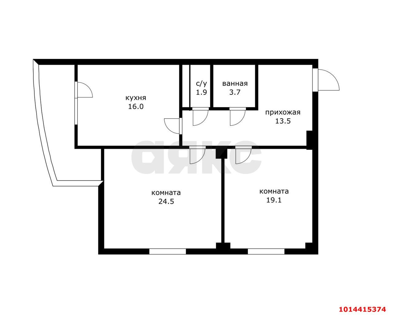 Фото №18: 2-комнатная квартира 78 м² - Краснодар, 9-й километр, ул. Циолковского, 5