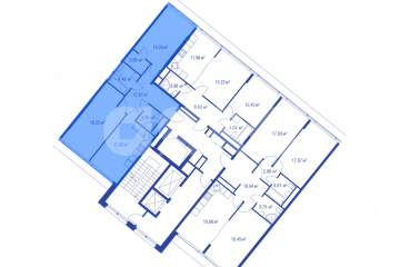Фото №5: 2-комнатная квартира 75 м² - Москва, мкр. жилой комплекс АйЛав, ул. Годовикова, 11к4