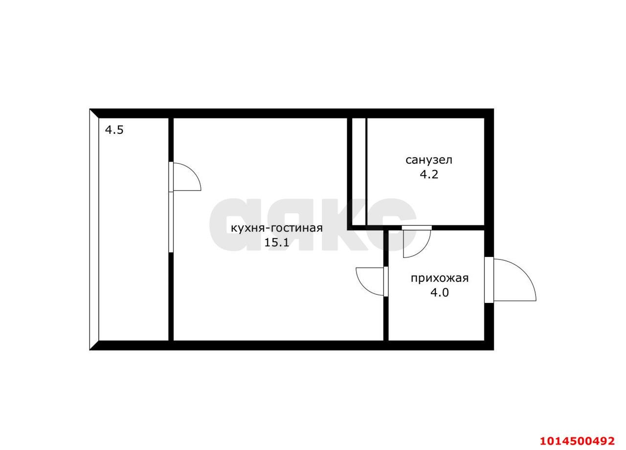 Фото №8: Студия 29 м² - Краснодар, Прикубанский внутригородской округ, мкр. Фестивальный, ул. Круговая, 4/1