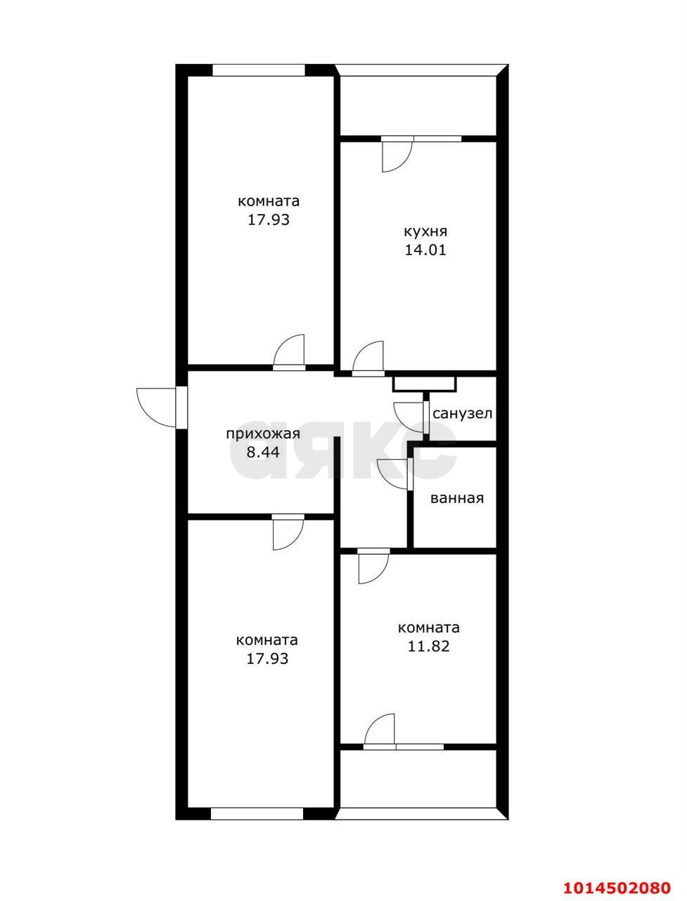 Фото №2: 3-комнатная квартира 84 м² - Лорис, Карасунский внутригородской округ, ул. Садовая, 32