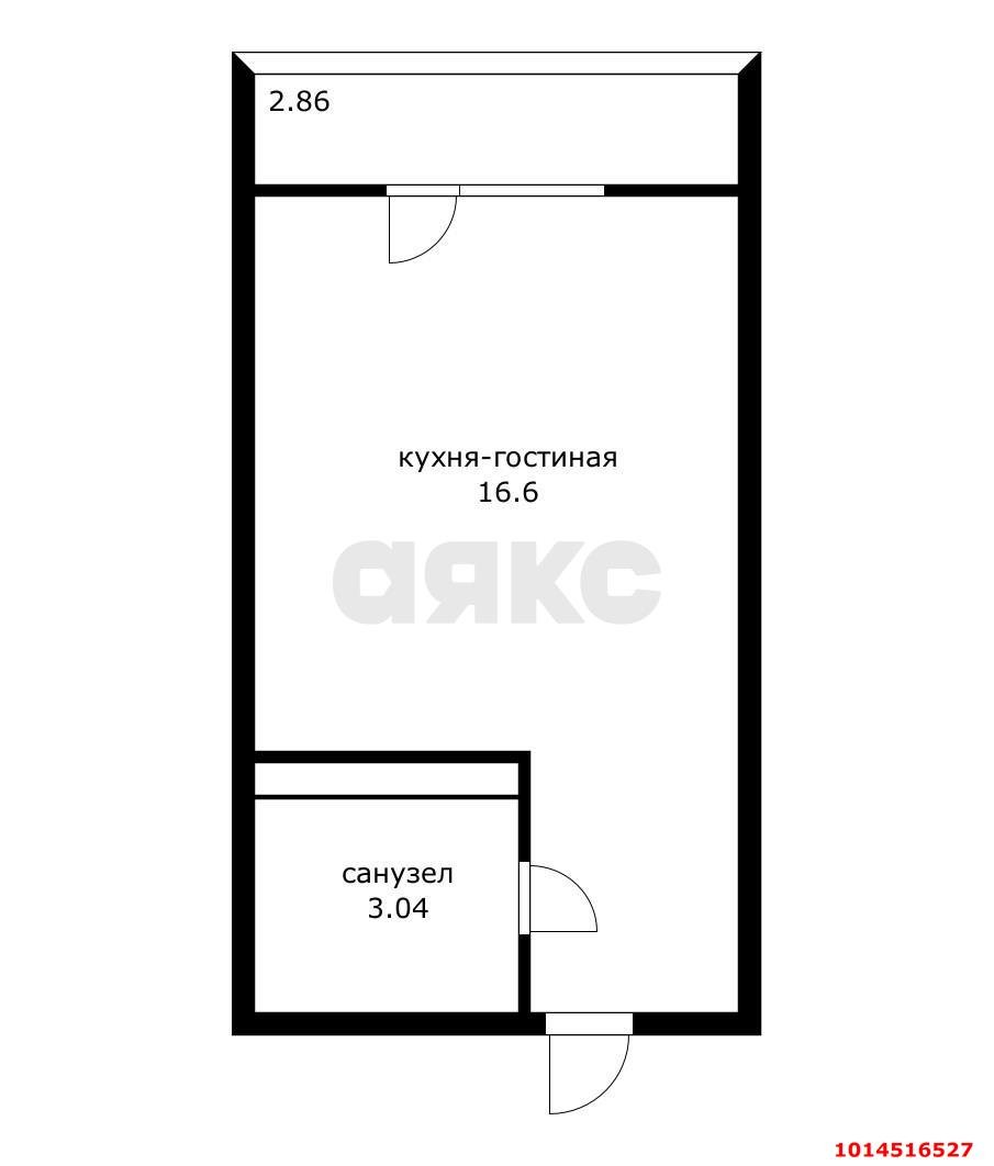 Фото №12: Студия 21 м² - Краснодар, Славянский, ул. Заполярная, 45