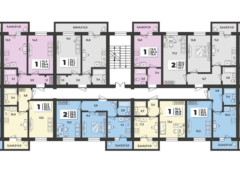 Фото №8: Студия 20 м² - Новая Адыгея, жилой комплекс Дарград, 