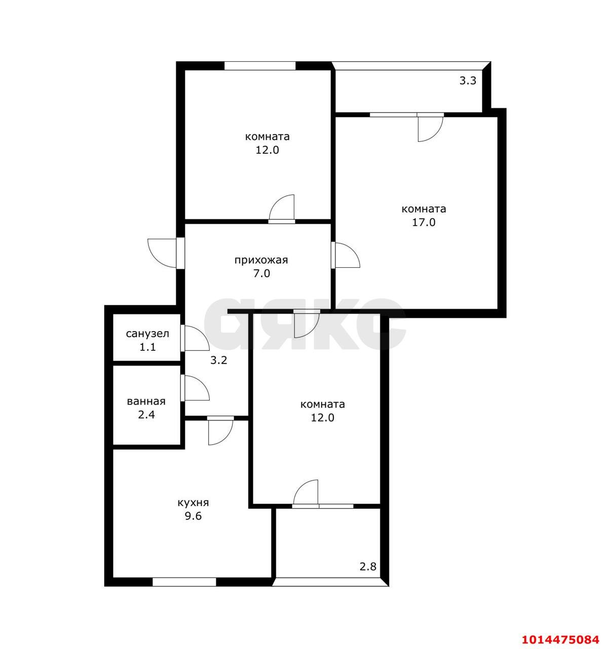 Фото №15: 3-комнатная квартира 74 м² - Каневская, п. Нефтяники, ул. Промысловая, 16Г