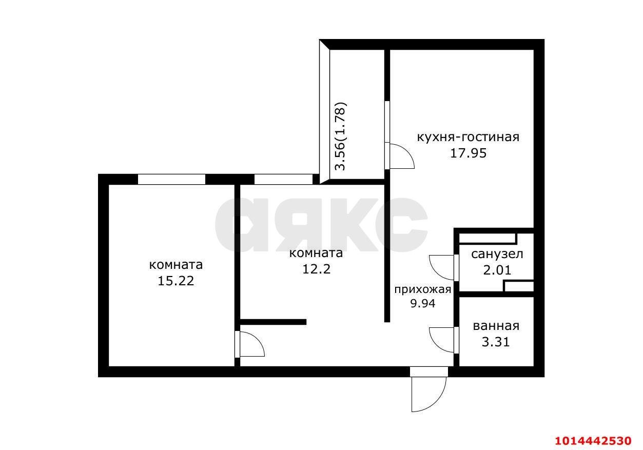 Фото №18: 2-комнатная квартира 62 м² - Краснодар, жилой комплекс Новелла, ул. Питерская, 40