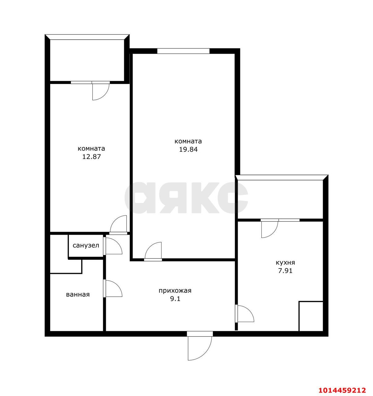 Фото №16: 2-комнатная квартира 56 м² - Краснодар, имени Маршала Жукова, ул. Александра Покрышкина, 18