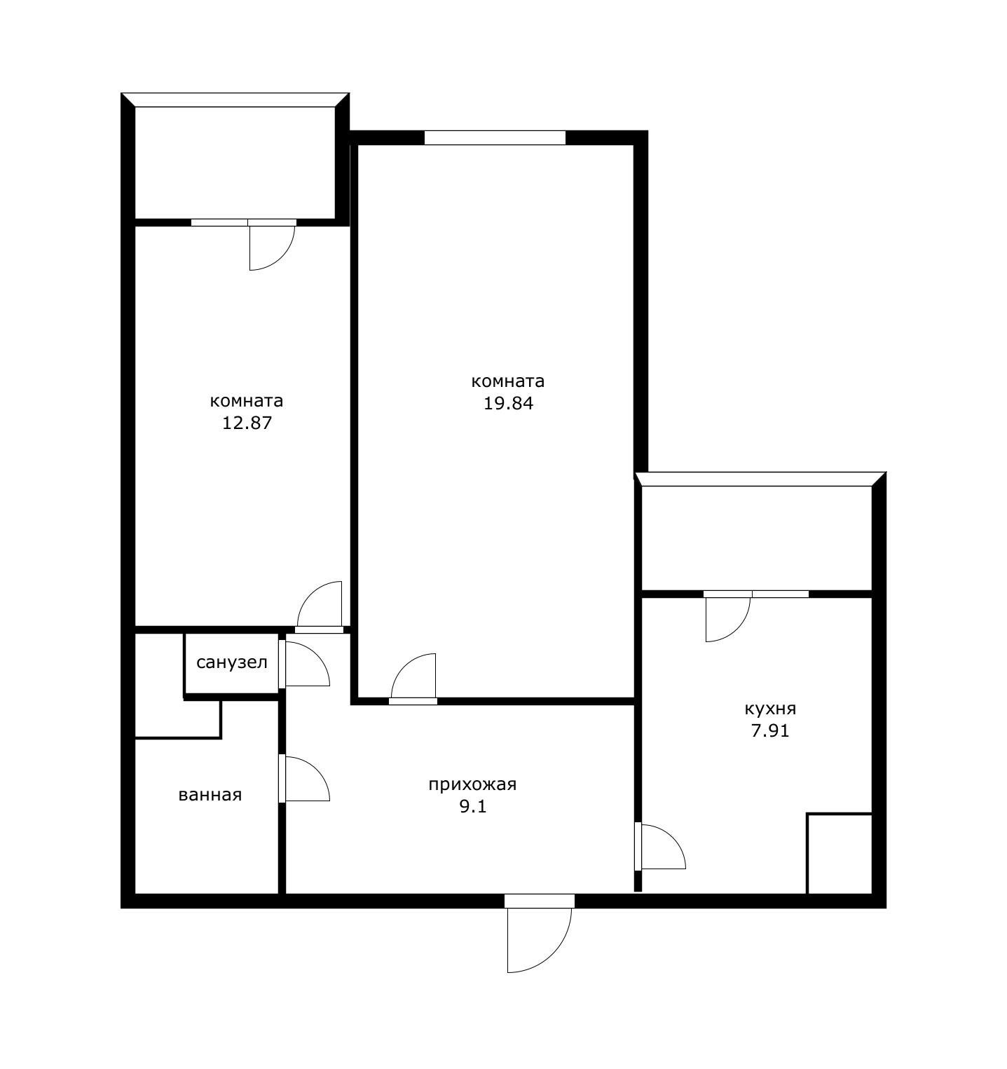 Фото №16: 2-комнатная квартира 56 м² - Краснодар, Прикубанский внутригородской округ, мкр. имени Маршала Жукова, ул. Александра Покрышкина, 18