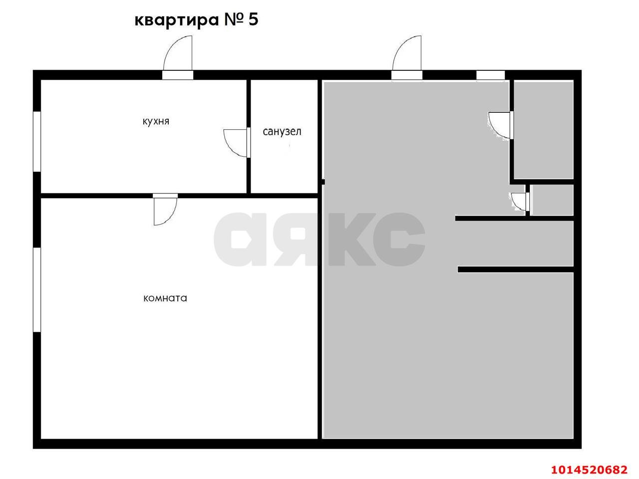 Фото №6: 1-комнатная квартира 25 м² - Краснодар, Центральный, ул. Коммунаров, 20