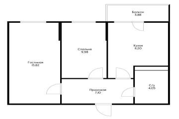 Фото №2: 2-комнатная квартира 50 м² - Краснодар, мкр. жилой комплекс Россинский Парк, ул. Командорская, 15