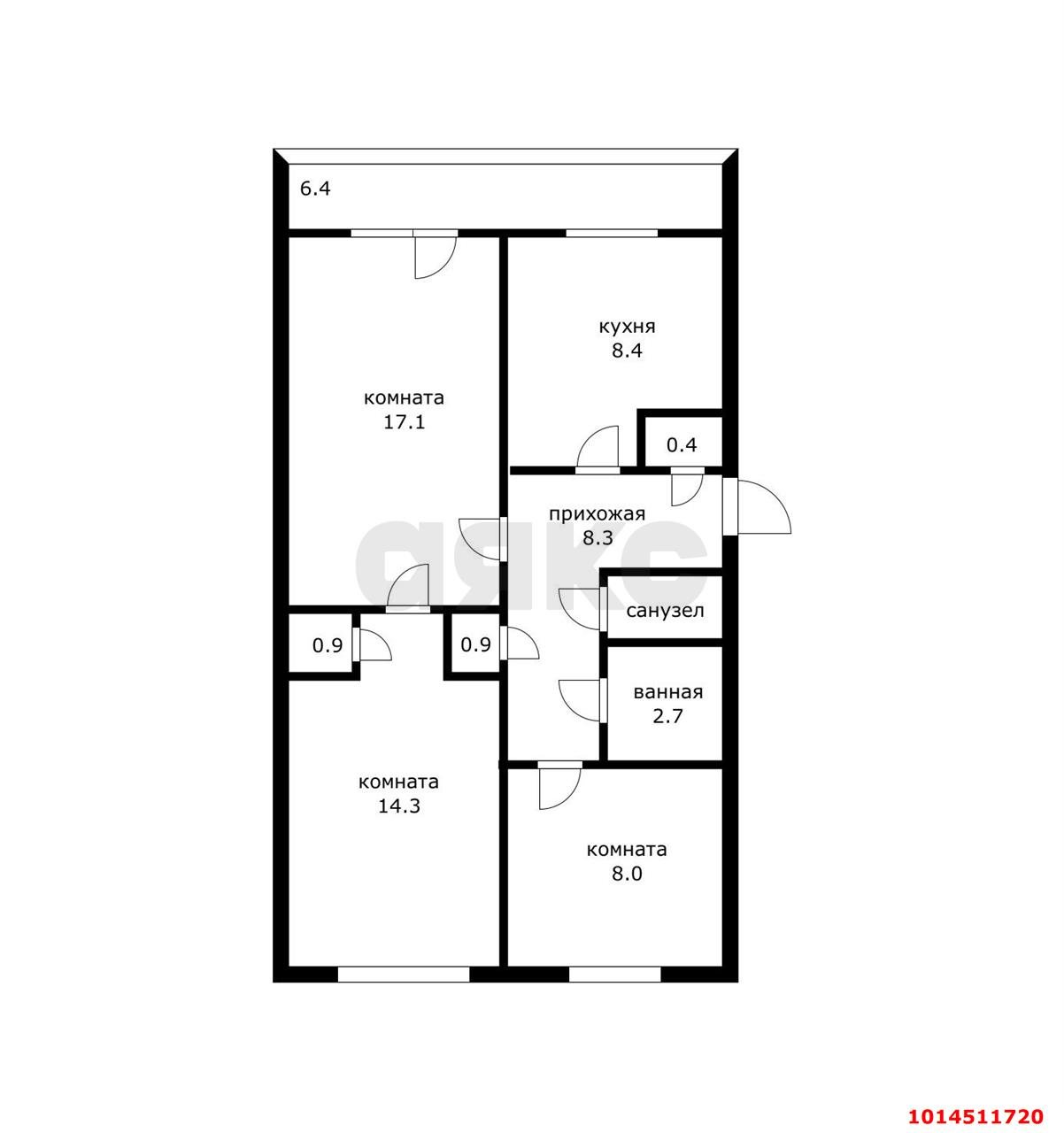 Фото №20: 3-комнатная квартира 70 м² - Энем, ул. Фрунзе, 3