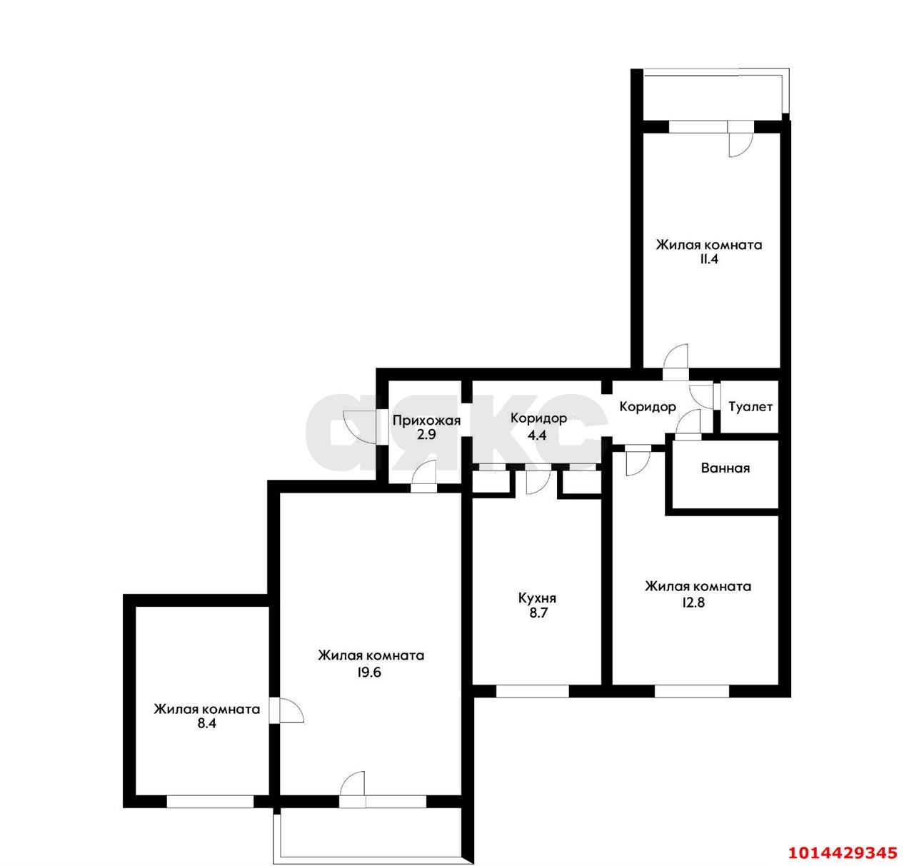 Фото №16: 4-комнатная квартира 75 м² - Краснодар, Гидростроителей, ул. имени Игнатова, 55