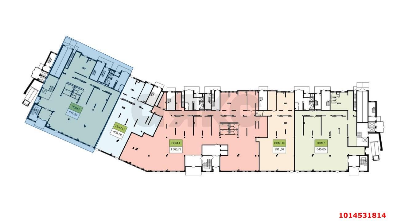 Фото №4: Торговое помещение 618 м² - Краснодар, жилой комплекс Лучший, ул. Ростовское шоссе, 30/7