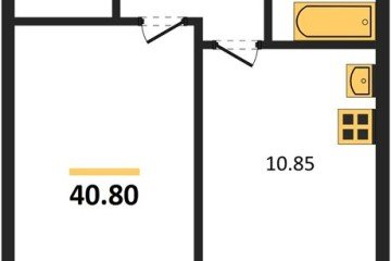 Фото №1: 1-комнатная квартира 41 м² - Берёзовый, мкр. жилой комплекс Нова Вита, ул. имени А.Н. Лодыгина, 6к5