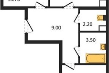 Фото №1: 2-комнатная квартира 63 м² - Берёзовый, мкр. жилой комплекс Нова Вита, ул. имени А.Н. Лодыгина, 6к5