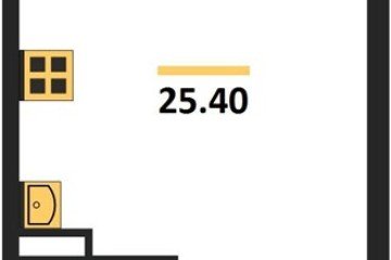 Фото №1: Студия 25 м² - Берёзовый, мкр. жилой комплекс Нова Вита, ул. имени А.Н. Лодыгина, 6к13