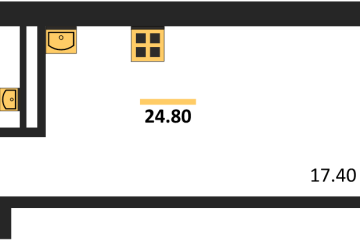 Фото №1: Студия 26 м² - Берёзовый, мкр. жилой комплекс Прогресс, ул. имени А.Н. Лодыгина, 6к14