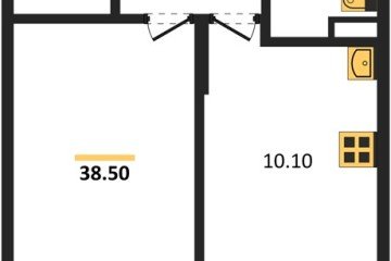 Фото №1: 1-комнатная квартира 39 м² - Берёзовый, мкр. жилой комплекс Прогресс, ул. имени А.Н. Лодыгина, 6к14