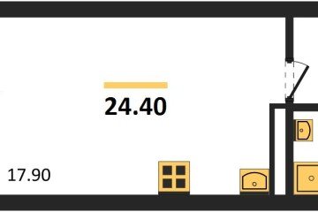 Фото №1: Студия 26 м² - Берёзовый, мкр. жилой комплекс Прогресс, ул. имени А.Н. Лодыгина, 6к15