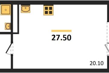 Фото №1: Студия 29 м² - Берёзовый, мкр. жилой комплекс Нова Вита, ул. имени А.Н. Лодыгина, 6к17