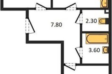 Фото №1: 2-комнатная квартира 64 м² - Берёзовый, мкр. жилой комплекс Нова Вита, ул. имени А.Н. Лодыгина, 6к1