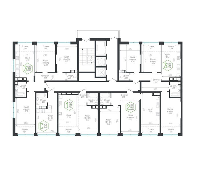 Фото №8: 3-комнатная квартира 87 м² - Краснодар, Центральный внутригородской округ, мкр. Черёмушки
